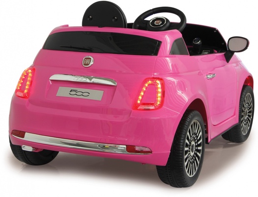 Coche Electrico Infantil Fiat 500 Fucsia 12v